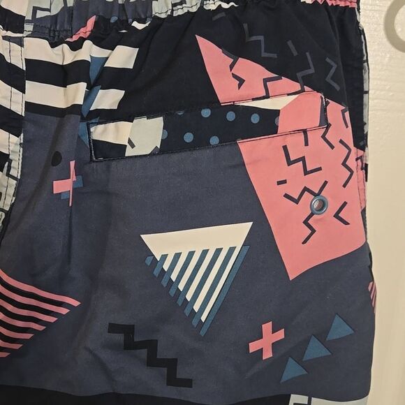 Original Penguin Pink and Blue swimm Shorts Vibrant Design - Picture 7 of 8